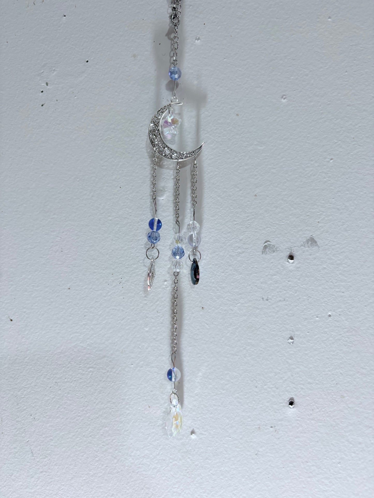 Midnight Blue Moon Prism Suncatcher 🌙