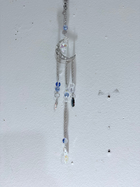 Midnight Blue Moon Prism Suncatcher 🌙