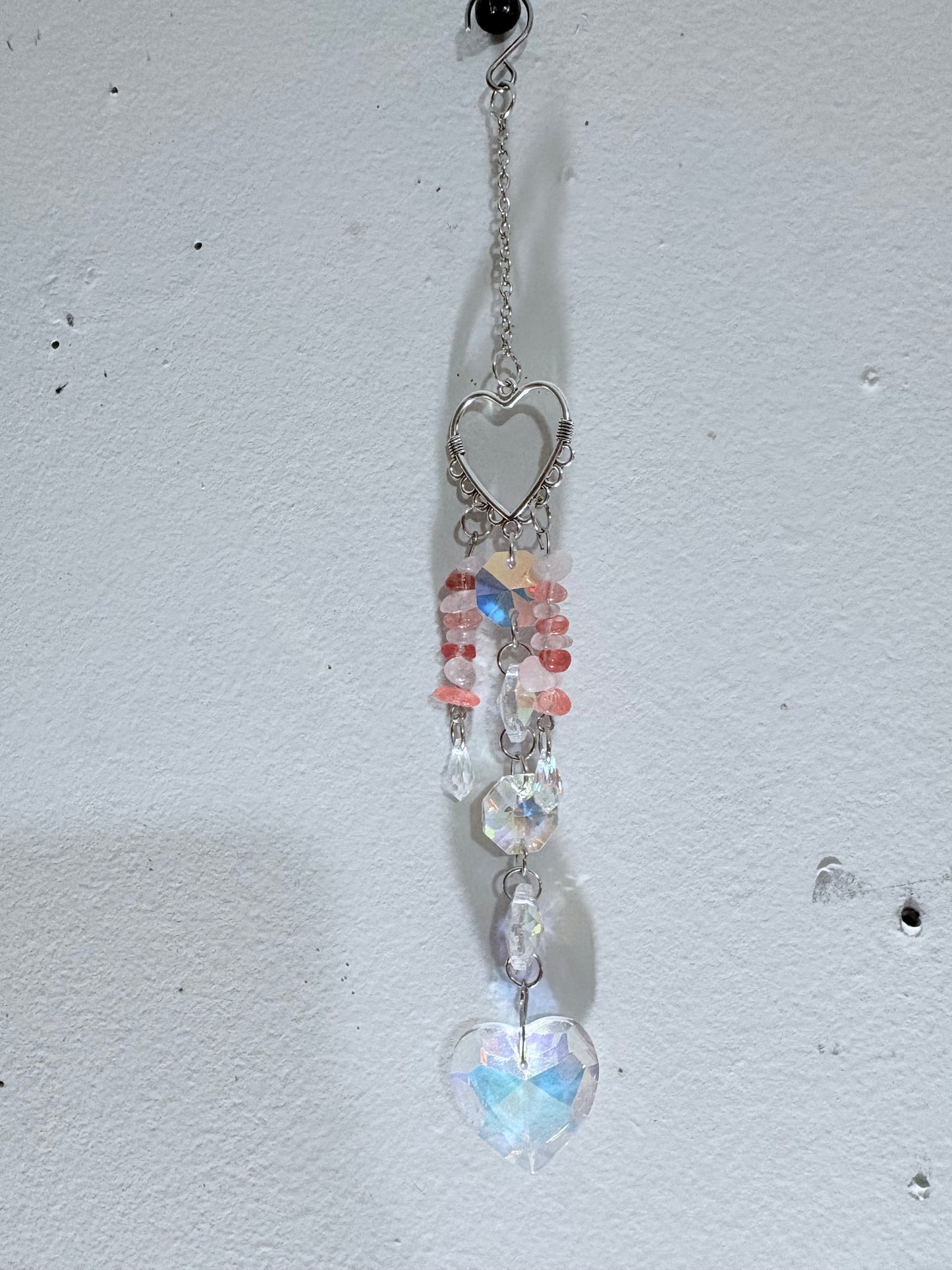 Blush Heart Prism Suncatcher 💞